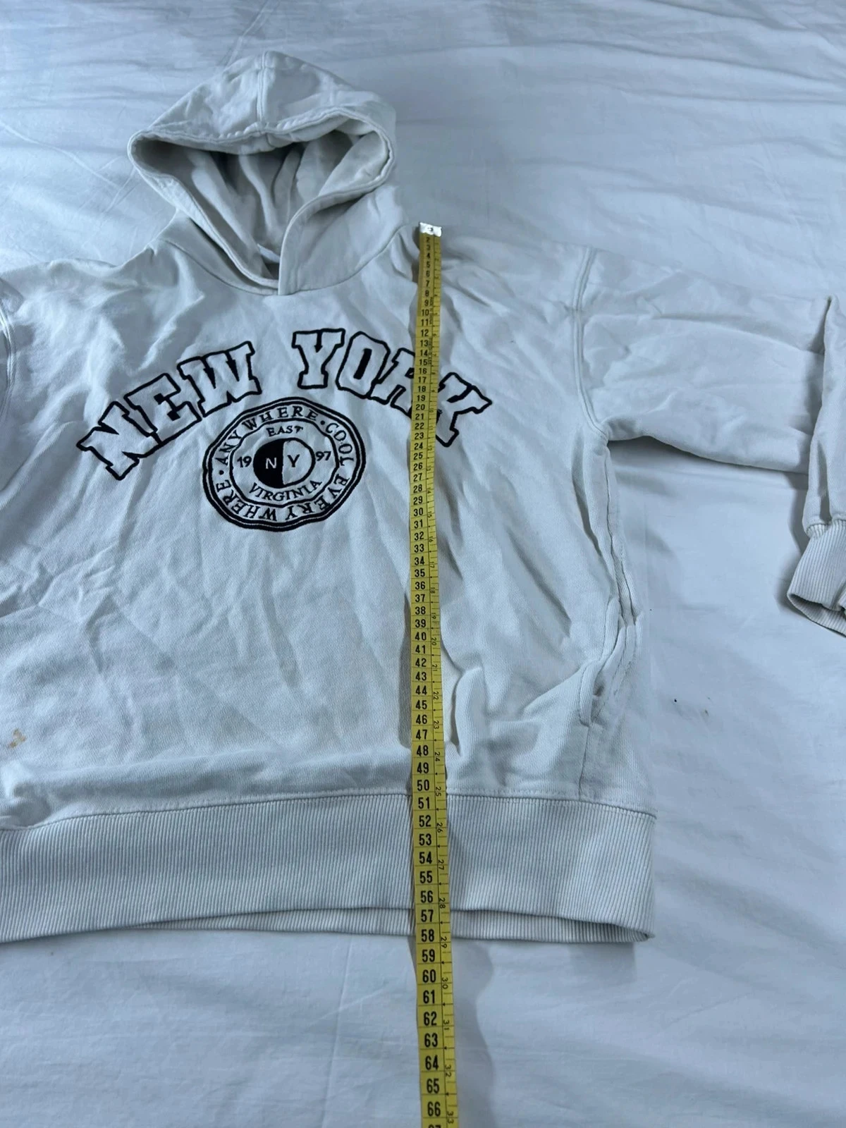 Sudadera con capucha blanca con estampado de Nueva York Zara – photo 10
